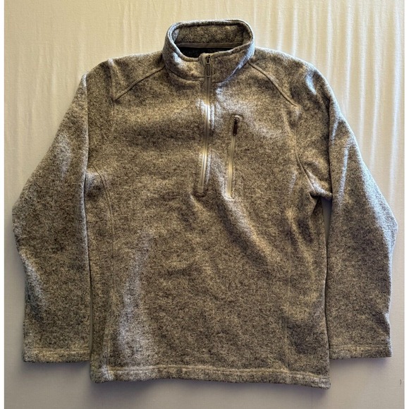 Woolrich Mens Grey 1/4‎ Zip Pullover Size Medium - Picture 1 of 6